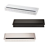 ABS Kabeldurchlass mit Alu-Deckel, Soft Close