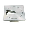Kabeldurchlass Edelstahl mit Deckel
