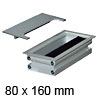 Kabeldurchlass Exit Edge 37 abgerundeter Deckel 80 x 160 mm Exit Edge 37 - 80 x 160 x 37 mm