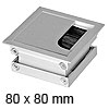 Kabeldurchlass Exit Edge 37 abgerundeter Deckel 80 x 80 mm Exit Edge 37 - 80 x 80 x 37 mm