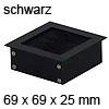 Kabeldurchlass Exit NC schwarz 69 x 69 mm Exit NC 69 x 69 x 25 mm Alu / schwarz