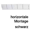Kabelführung Flap - zur horizontalen Montage Schwarz