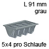 Kabelklemme Exit H 30 mm für 5 x 4 Kabel grau Kabel-Klemme grau L 91 mm