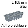 Kabelklemme Exit H 30 mm für 7 x 4 Kabel grau Kabel-Klemme grau L 155 mm