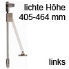 Bremsklappenhalter mit Magnet Klassik D/405 links Klappenbremse + Magnet 405-464 mm li.