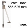 Bremsklappenhalter mit Magnet Klassik D/565 links Klappenbremse + Magnet 565-625 mm li.