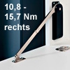 Bremsklappenhalter rechts, Drehmoment 10,8-15,7 Nm Klappenbeschl. re. - 10H - HDS10SHR