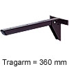 Klappkonsole - Tragkraft 100 kg pro Stk. Länge Trägeram= 360 mm