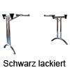 Klapptisch-Gestell Komplettset Foldix D, schwarz lackiert FOLDIX D schwarz lackiert