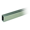 Design Schrankrohr Edelstahl 25 x 15 mm Edelst.-Kleiderstange eckig - 25x15x1.5 mm - L 1250 mm