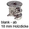 MINIFIX 15 Verbindergehäuse ab 18 mm Dicke Zinkdruckg. Gehäuse Minifix 15 / 18 mm Zi. blank