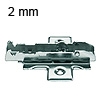 Kreuzmontageplatte Tiomos, 2 mm Distanz 1D-Kreuz-MPL, H 2 Schraub. - HV +/-2