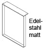 Kufe für Anrichttisch Edelstahl Profil 60 x 8 mm Edelstahlkufe Ansatztisch 900x700 - matt geb.
