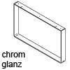 Kufe für Kücheninsel Stahl verchromt Profil 60 x 8 mm Stahlkufe K.Insel 435x710 - chrom glanz