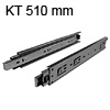 Kugelvollauszug zur seitlichen Montage Schubladenauszug für Schranktiefe 510 mm