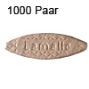 Flachdübel Lamello 0 für Nuttiefe 8 mm, 1000 x Orig. Holzlamelle 48x15x4 mm, 1000 Stück