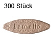 Flachdübel Lamello 0 für Nuttiefe 8 mm, 300 x Orig. Holzlamelle 48x15x4 mm, 300 Stück