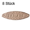 Flachdübel Lamello 0 für Nuttiefe 8 mm, 8 x Orig. Holzlamelle 48x15x4 mm, 8 Stück