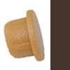 Abdeckkappen 90° Lamello Clamex, Dunkelbraun Kst.-Kappen Ø 6 mm RAL 8017