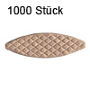 Flachdübel Lamello H9 für Nuttiefe 6 mm, 1000 x Orig. Holzlamelle 38x12x3 mm, 1000 Stück