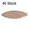 Flachdübel Lamello H9 für Nuttiefe 6 mm, 40 x Orig. Holzlamelle 38x12x3 mm, 40 Stück