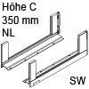 780C3502S Legrabox free Zarge C (177 mm), seidenweiß LBX Zarge free C - 350 mm, SW-M