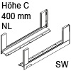 780C4002S Legrabox free Zarge C (177 mm), seidenweiß LBX Zarge free C - 400 mm, SW-M