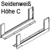Legrabox free Zarge Höhe C (177 mm) NL 350-650 mm, seidenweiß