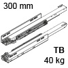 750.3001M Legrabox Korpusschiene für Tip-On Blumotion LBX Schienen TipOn Blum., 40 kg / NL 300 mm