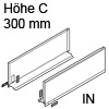770C3002I Legrabox Zarge C (177 mm), inox LBX Zarge pure C - 300 mm, IN