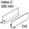 770C3502S Legrabox Zarge C (177 mm), oriongrau LBX Zarge pure C - 350 mm, OG-M