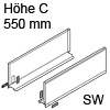 770C5502S Legrabox Zarge C (177 mm), seidenweiß LBX Zarge pure C - 550 mm, SW-M