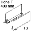 770F4002S Legrabox Zarge F (241 mm), terraschwarz LBX Zarge pure F - 400 mm, TS-M