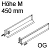 770M4502S Legrabox Zarge M (90,3 mm), oriongrau LBX Zarge pure M - 450 mm, OG-M