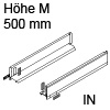 770M5002I Legrabox Zarge M (90,3 mm), inox LBX Zarge pure M - 500 mm, IN
