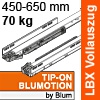 Legrabox Korpusschiene für Tip-On Blumotion, 70 kg