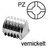 D01032 PV-Gewindestift M6x8 Madenschr. D01032 vernickelt