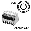 D01037 PV-Gewindestift M6x8 (ISK) Madenschr. D01037 vernickelt