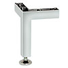 Möbelfuß Alu H 115-123 mm einstellbar