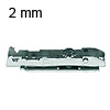 Montageplatte Tiomos, 2 mm Distanz 1D-Linear-MPL, H 2 Schraub. - HV +/-2