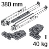 Movento Vollauszug 40 kg + Tip-On NL 380 mm 760H3800T 40 kg 380 mm