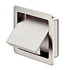 Muschelgriff Zinkdruckguss, 70 x 57 mm, vernickelt gebürstet