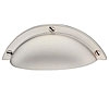 Muschelgriff Zinkdruckguss vernickelt matt 92x23mm