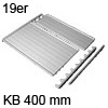 Deckelplatte Set für 19 mm Seiten B 360 x T 470 mm 19er Deckelpl. mit Leisten KB 400 mm hellgr.