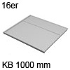Deckelplatte für 16er Seiten B 966 x T 470 mm 16er Deckelpl. o. Zub. KB 1000 mm hellgr.