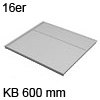 Deckelplatte für 16er Seiten B 566 x T 470 mm 16er Deckelpl. o. Zub. KB 600 mm hellgr.