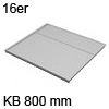 Deckelplatte für 16er Seiten B 766 x T 470 mm 16er Deckelpl. o. Zub. KB 800 mm hellgr.