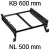 Ninka Hängerahmen Korpusbreite 600 / Tiefe 473 mm, dunkelgrau eins2top Hängerahmen, KB 600 / NL 500 mm