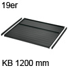Deckelplatte Set für 19 mm Seiten, Schrankbreite 1200 mm 19er Deckelpl. mit Leisten KB 1200 mm dunkelgr.