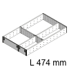 ZSI.500FI3 Facheinteilung Orga Set Fach L 474 mm - B 291 mm